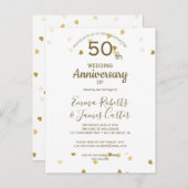 Carte postale du 50e anniversaire en or  (Devant / Derrière)