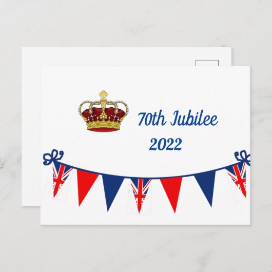 Carte postale du 70e Jubilé 2022 (Devant / Derrière)