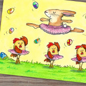Carte postale du Ballet de Pâques par Nicole Janes