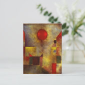 Carte postale du ballon rouge de Paul Klee (Debout devant)