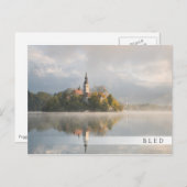 Carte postale du bar Foggy Bled Lake (Devant / Derrière)