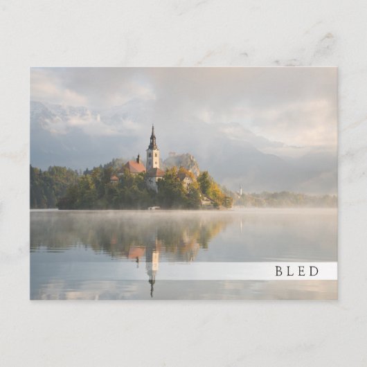 Carte postale du bar Foggy Bled Lake (Devant)