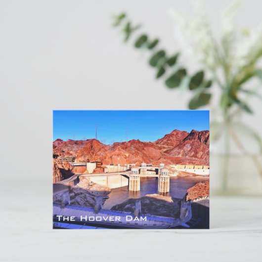 Carte postale du barrage Hoover (Debout devant)