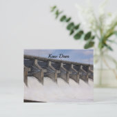 Carte postale du barrage Kaw (Debout devant)