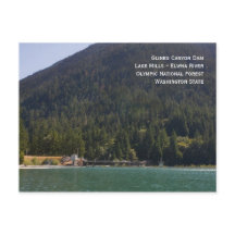 Carte postale du barrage Lake Mills et Glines Cany