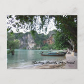Carte postale du bateau à queue longue Railay Beac (Devant)