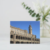 Carte postale du bâtiment de la gare centrale de S (Debout devant)