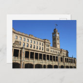 Carte postale du bâtiment de la gare centrale de S (Devant / Derrière)