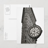 Carte postale du bâtiment en fer plat (Devant / Derrière)