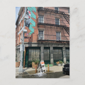 Carte postale du bâtiment Graffiti de New York Art