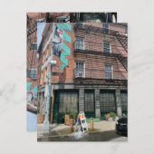 Carte postale du bâtiment Graffiti de New York Art (Devant / Derrière)