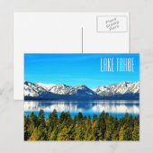 Carte postale du beau lac Tahoe (Devant / Derrière)