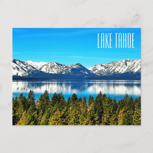 Carte postale du beau lac Tahoe (Devant)
