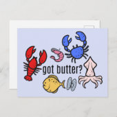 Carte Postale du beurre ? La mer (Devant / Derrière)