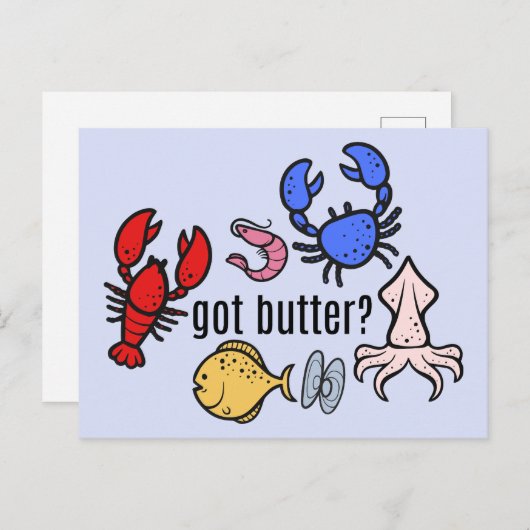 Carte Postale du beurre ? La mer (Devant / Derrière)