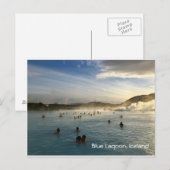 Carte postale du Blue Lagoon Islande (Devant / Derrière)