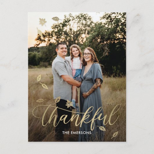 Carte postale du Bon thanksgiving d'automne Merci (Devant)