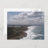 carte postale du bord de mer israélien (Devant / Derrière)