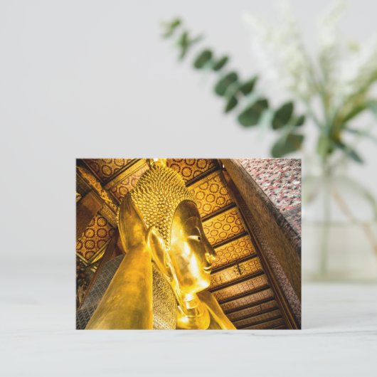 Carte postale du Bouddha couché de Wat Pho (Debout devant)