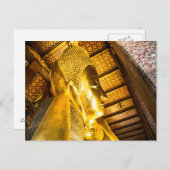 Carte postale du Bouddha couché de Wat Pho (Devant / Derrière)