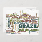 Carte postale du BRÉSIL (Devant / Derrière)