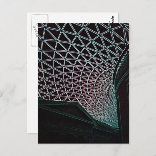 Carte postale du British Museum (Devant / Derrière)