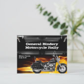 Carte postale du brûleur en cuir de vélo (Debout devant)