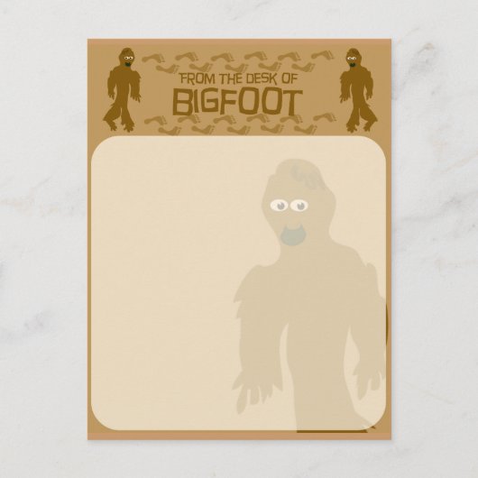 Carte Postale Du bureau de Bigfoot ! (Devant)