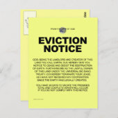 Carte Postale Du bureau de Dieu (Devant / Derrière)