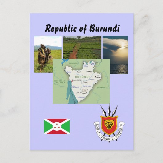 Carte postale du Burundi (Devant)