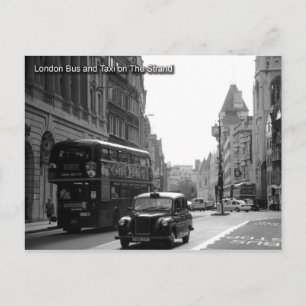 carte postale du bus et du taxi de londres