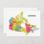 Carte postale du Canada (Devant / Derrière)