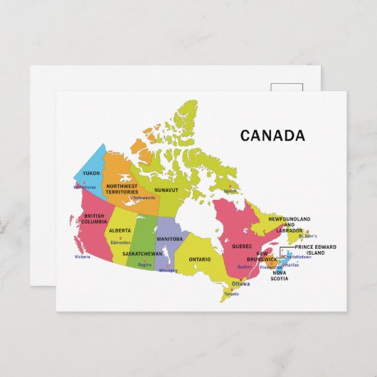 Carte postale du Canada (Devant / Derrière)