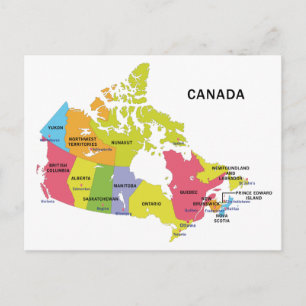 Carte postale du Canada