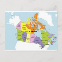 Carte postale du Canada