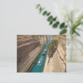 Carte postale du canal de Corinthe (Debout devant)