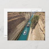 Carte postale du canal de Corinthe (Devant / Derrière)