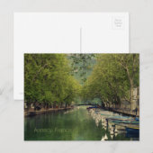 Carte postale du Canal de Vassé, Annecy, France (Devant / Derrière)