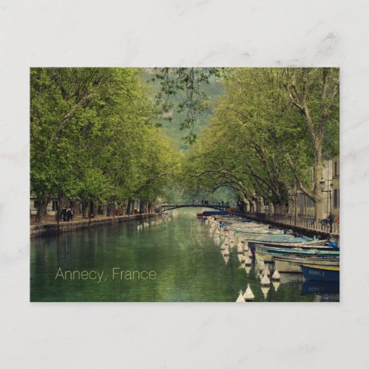 Carte postale du Canal de Vassé, Annecy, France (Devant)