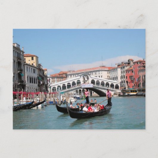 Carte postale du canal de Venise (Devant)