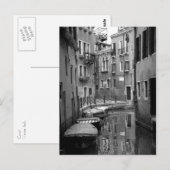 Carte postale du canal vénitien (Devant / Derrière)