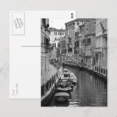 Carte postale du canal vénitien (Devant / Derrière)