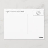 Carte postale du Cap Cod Massachusetts au crépuscu (Dos)