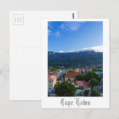 Carte postale du Cap Table Mountain Afrique du Sud (Devant / Derrière)