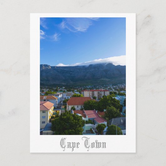 Carte postale du Cap Table Mountain Afrique du Sud (Devant)