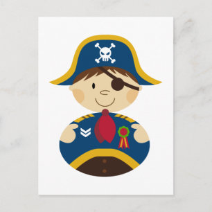 Carte postale du capitaine de pirate