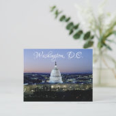 Carte postale du Capitole des États-Unis à Washing (Debout devant)