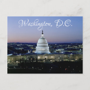 Carte postale du Capitole des États-Unis à Washing