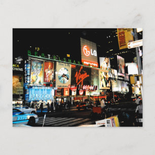 Carte postale du Carré du New York Times Broadway 