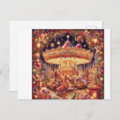 Carte postale du Carrousel de Noël Joy (Devant / Derrière)